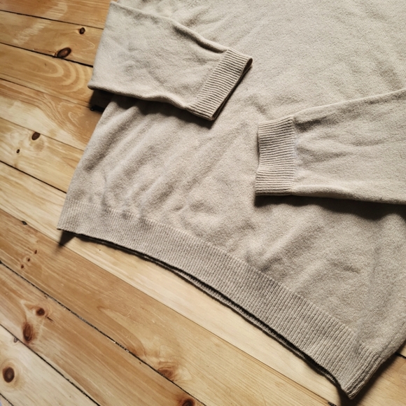 Club Room Lambswool Sweater Mens XL Brown V Neck Ribbed Preppy Dad School Teach - Picture 2 of 8